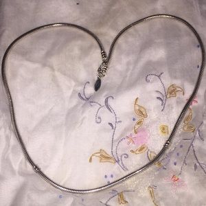 Pandora sterling silver lobster claw necklace